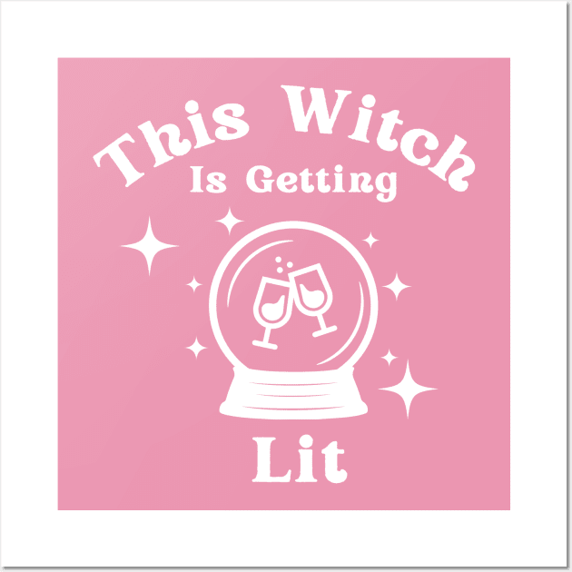 This Witch is Getting Lit Bachelorette Wall Art by Fae and Fawn